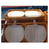 5 PKS OF 2 WOOD APPLES