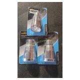 3 PLASTIC SHOWERHEADS