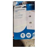 2 COAXIAL WALL PLATES