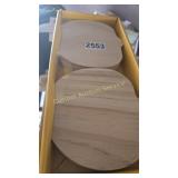 5PK  OF 2 WOOD APPLE DECOR