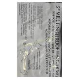 BOX OF 5" MILL.FINISH ROOF HANGER WITH STRAP