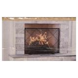 FLAT PANEL FIREPLACE SCREEN