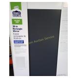 PROJECT SOURCE POLISHED EDGE 36 INCH RECTANGULAR