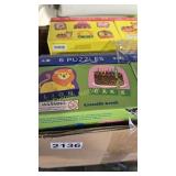 BOX OF KIDS PUZZLES