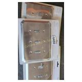 3 METAL WALLPLATES