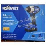 KOBALT 24V 1/2' IMPACT WRENCH KIT RETAIL $299