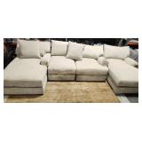 4PC CORDOUROY FABRIC SECTIONAL SOFA RETAIL $1,499