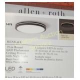 ALLEN ROTH 19' FLUSHMOUNT LIGHT FIXTURE