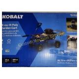 KOBALT 4CUFT POLY GARDEN CART RETAIL $149