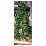 6FT CLEAR LIGHT PRE-LIT CHRISTMAS TREE