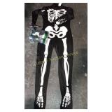 2CT KIDS MED. SKELETON SKIN JUMPSUITS