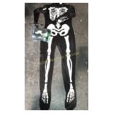 2CT KIDS MED. SKELETON SKIN JUMPSUITS