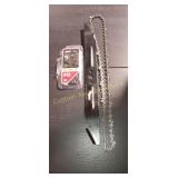 2 SAW CHAINS & MOWER BLADE