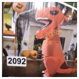 KIDS INFLATABLE RED T-REX COSTUME