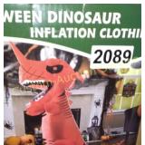 KIDS RED TREX INLATABLE COSTUME