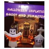 5FT INFLATABLE TOMBSTONE & GHOST