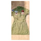 WOMENS LARGE PILOT DRESS COSTUME