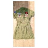 WOMENS LARGE PILOT DRESS COSTUME