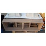 60' BATHROOM VANITY *DAMAGED*