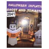 2PC TOMBSTONE  & GHOST INFLATABLES