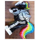 KIDS RIDE-ON INFLATABLE SKELETON UNICORN COSTUME