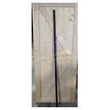 36' NATURAL WOOD SLIDING BARN DOOR RETAIL $199