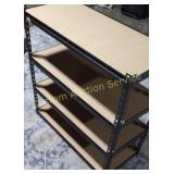 4 TIER ADJUSTABLE METAL SHELF