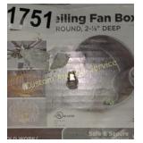 2-1/8 CEILING FAN BOX