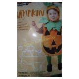 PUMPKIN COSTUME KIDS SIZE 3T