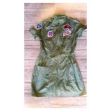 WOMENS LARGE PILOT DRESS COSTUME