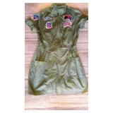 WOMENS LARGE PILOT DRESS COSTUME