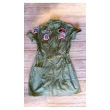 WOMENS LARGE PILOT DRESS COSTUME