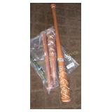 2 BARBWIRE BAT DECORATIONS