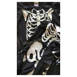 WOMENS GLOW IN THE DARK SKELETON DRESS SIZE M A