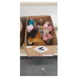 Box of animated plush