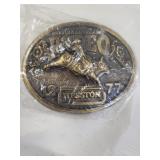 1977 Hesston rodeo buckle