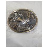 1977 Hesston rodeo buckle