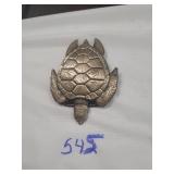 1st edition solid brass tortoise buckle