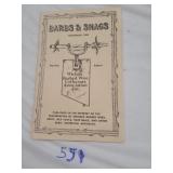 Barbs and snags 1986 barbed wire collectors book