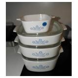 Corning Ware 2 3/4 cup- 2- 2qt, 4 qt