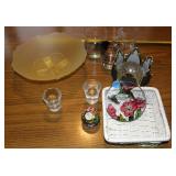 Satin Glass Bowl, Watch Paper Weight,