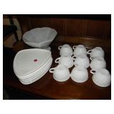 Snack Set, White, Partial