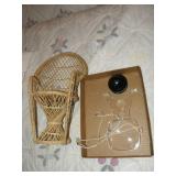 Massager, Magnifier Glass, Sm. Wicker Chair