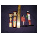 Wood Oriental Doll, Paper Dolls, Decor