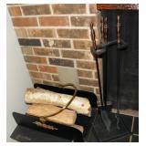 Fireplace Utensils, Log Rack