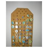 Wood Spool Thread Holder w/ Thread