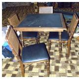 Leather Card Table