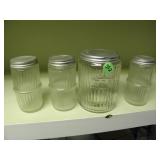 Antique Spice Jars w/ Tea and Coffee Canister