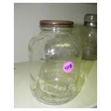 6" Glass Jar, Metal Lid