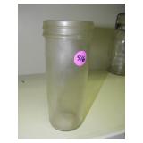 6 1/2"h by 2 1/2" dia Jar, No Lid
